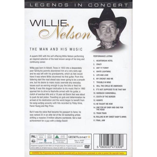 Willie Nelson - The man and his music (DVD)