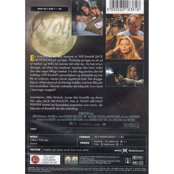 Wolf - Dyret er l�s (DVD)