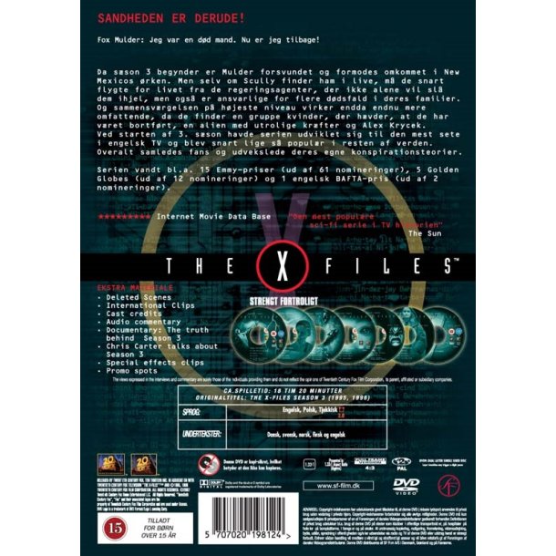 The X-Files - S�son 3 (DVD) 