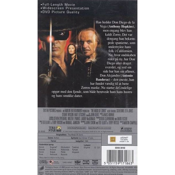 Zorro den maskerede h�vner (UMD)