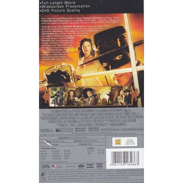 Legenden om Zorro (UMD)